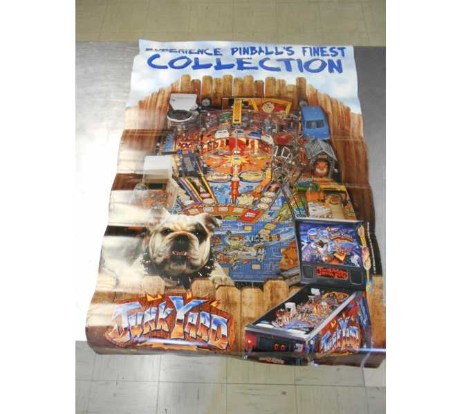 Junkyard Pinball Machine Game Original Advertising Promotional Poster